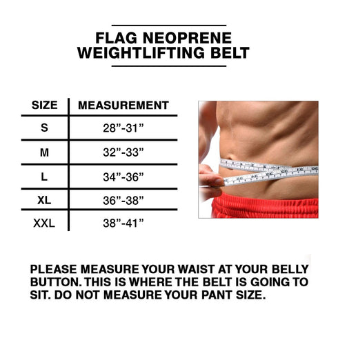 Thin Blue Line Flag Weight Lifting Belt
