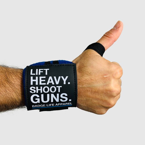 Lift Heavy. Shoot Guns. Heavy Duty Wrist Wraps Set