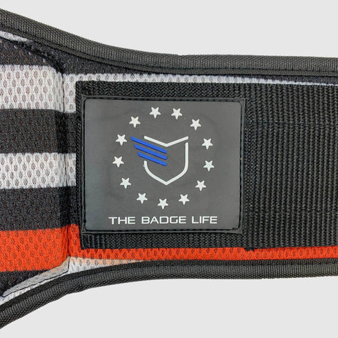 Thin Red Line Flag Weight Lifting Belt