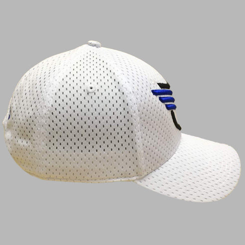 White Thin Blue Line Hat